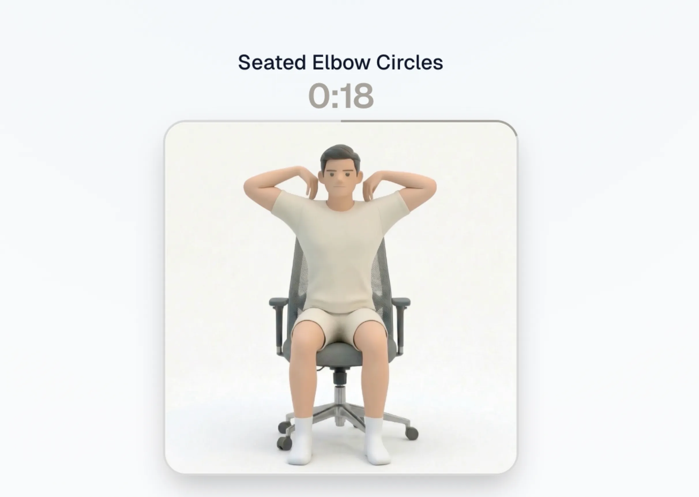 Follow a guided stretch